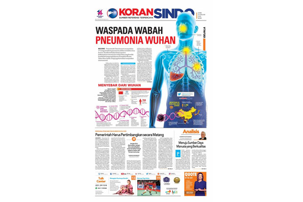 Wabah Pneumonia Wuhan Bikin Resah Masyarakat Internasional