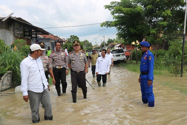 Lagi, Banjir Luapan Kali Lamong Terjang Balongpanggang