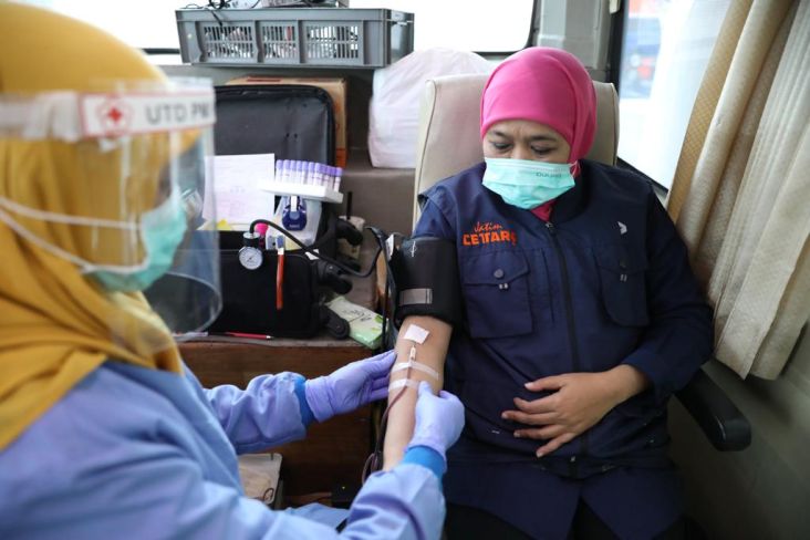 Stok Darah PMI Turun Selama Pandemi Covid-19, ASN Pemprov Jatim Donor Darah
