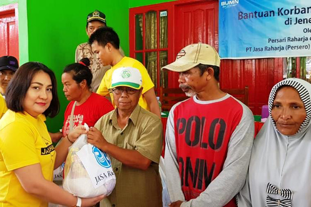 Persari Raharja Bantu 300 Paket Sembako untuk Korban Banjir