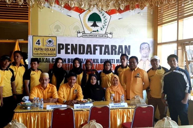 Suhartina Bohari Pendaftar Pertama Bacabup Maros di Partai Golkar