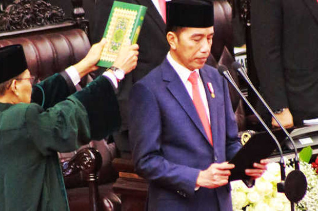 Jokowi Kutip Peribahasa Bugis Sebelum Akhiri Pidato Pelantikan