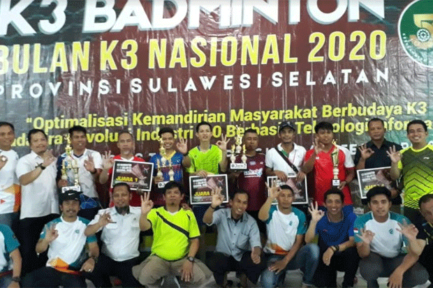 Pertamina MOR VII Juara Turnamen Bulu Tangkis K3 Nasional Semen Tonasa