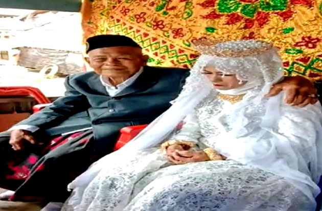 Terpaut 73 Tahun, Viral Pernikahan Kakek Nikahi Gadis di Wajo