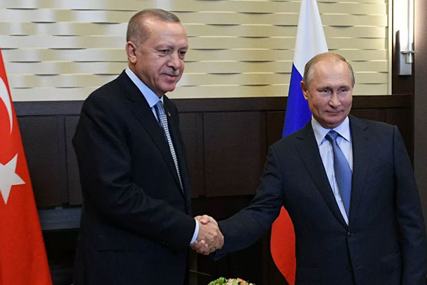 Putin dan Erdogan Bertemu Bahas Situasi di Idlib Suriah