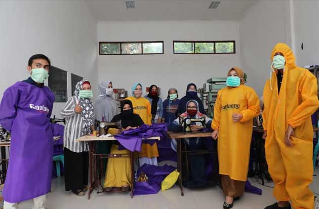 APD Langka, Bantaeng Produksi Sendiri Baju Hazmat dan Masker