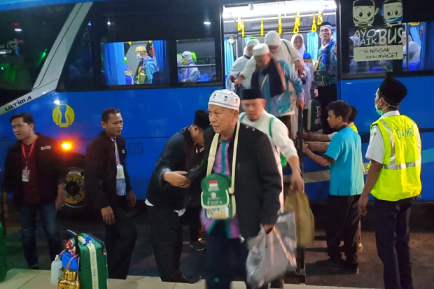 6.718 Jamaah Haji Debarkasi Palembang Tiba di Tanah Air