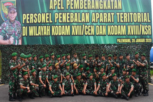 Kodam II/Swj Kembali Berangkatkan 173 Personil Satgas Ter ke Indonesia Timur