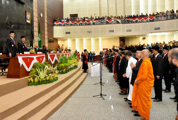 100 Anggota DPRD Sumut Dilantik, Baskami Ginting Ketua DPRD Sementara