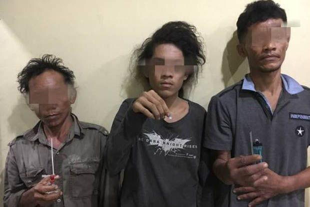 Lagi Asyik Konsumsi Sabu di Rumah Kosong, 3 Pemuda Diciduk Polsek Medan Area