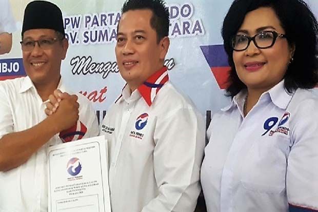 Petahana Akhyar Nasution Mendaftar Jadi Balon Wali Kota Medan di Partai Perindo Sumut