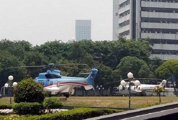 Pelantikan Jokowi-Maruf, Tiga Helikopter dan Panser Anoa Siaga di DPR