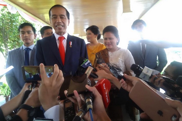 Didampingi Keluarga, Jokowi Menuju Gedung DPR/MPR