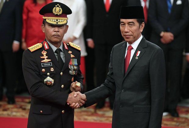 Presiden Jokowi Lantik Idham Azis Jadi Kapolri
