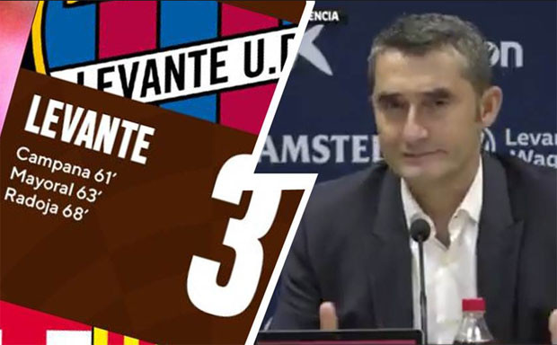 Digilas Levante 3-1, Pelatih Bercelon Valverde: Saya Belum Mau Mundur