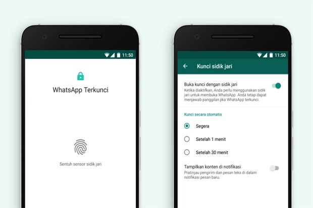WhatsApp Hadirkan Fitur Fingerprint bagi Pengguna Ponsel Android