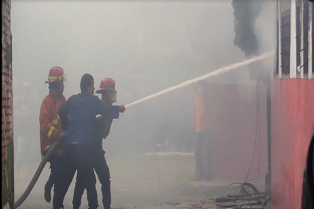 Sekolah YPMA di Medan Sunggal Ludes Terbakar