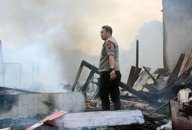 Belasan Rumah di Kota Padangsidimpuan Ludes Terbakar