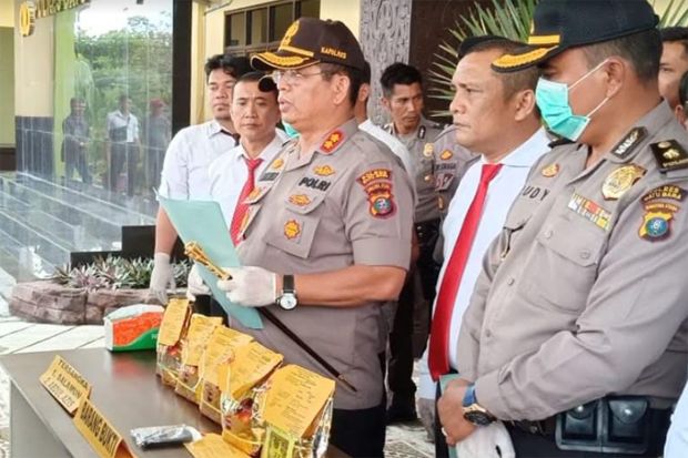 Polres Batubara Amankan 5 Kg Sabu, 2 Bandar Asal Aceh Meringis Kena Timah Panas
