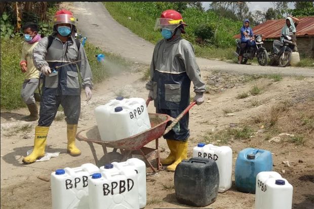 Desa Bangun Panei Diisolasi, Pemkab Simalungun Distribusikan Air Bersih