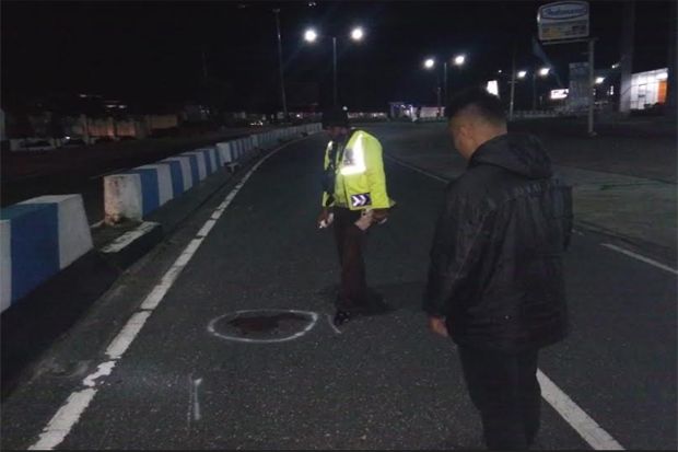 Tabrak Pembatas Jalan Buruh Bangunan Tewas di Depan Kantor Bupati Simalungun