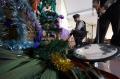 Sterilisasi Gereja jelang Natal di Surabaya