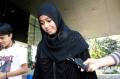 Istri ketiga LHI Darin Mumtazah, datangi KPK jenguk suami