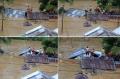 Detik-detik hanyutnya rumah warga diterjang banjir Manado