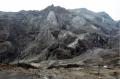 Pemandangan dari atas kawah gunung Kelud pasca eruspi