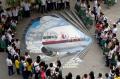 Karya seni 3D MH370 di Manila