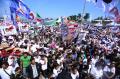 Ribuan Pendukung Banjiri Kampanye Prabowo di Palembang