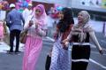 Ribuan Umat Muslim Sholat Ied di Masjid Agung Palembang