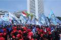 Ribuan Buruh Gelar Aksi Mogok Nasional di Jakarta