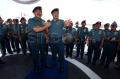 Laksamana TNI Marsetio dan Laksamana Madya TNI Ade Supandi Lakukan Admiral Inspection