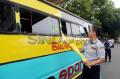 Puluhan Bus Angkutan Umum Terjaring Razia di Palembang