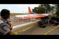 Pesawat Latih Terbakar di Bandara Hang Nadim Batam