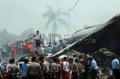 Evakuasi Korban Hercules Jatuh di Medan