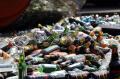 Ribuan Botol Miras Dimusnahkan di Polsek Palmerah
