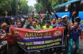 Ratusan Ojek Geruduk Balai Kota Bandung