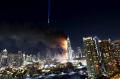 Malam Tahun Baru, Hotel Mewah di Dubai Terbakar