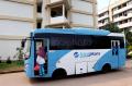 Warga Rusunawa Gratis Naik Bus Transjakarta