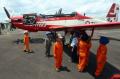 Sebelum ke Langkawi, Jupiter Aerobatic Team Mampir di Palembang