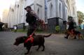 Polisi Lakukan Pengamanan Misa di Gereja Katedral Manado