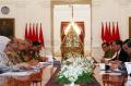 Presiden Jokowi Bertemu KPU di Istana