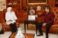 HT Terima Kunjungan Gubernur Jawa Timur Terpilih Khofifah Indar Parawansa
