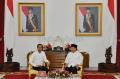 Temui Jokowi di Gedung Agung, Prabowo Ucapkan Selamat Tahun Baru