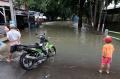 Jalan Basoka Raya Joglo Terendam Banjir