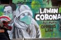 Solidaritas Komunitas Mural Surabaya Lawan Covid-19