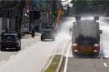Polres Jakarta Barat Gelar Penyemprotan Disinfektan Serentak