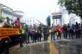 Polri-TNI Lakukan Penyemprotan Disinfektan Serentak di Semarang